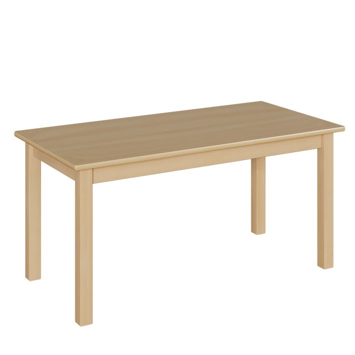 Rechtecktisch Holzgestell, 5 Größen, 7 Höhen